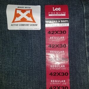 Mens Lee Premium Select Jeans 42x30 Active Comfort